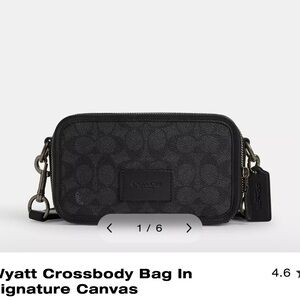 Coach Black Belt Bag with Adjustable Strap and Zip Closure